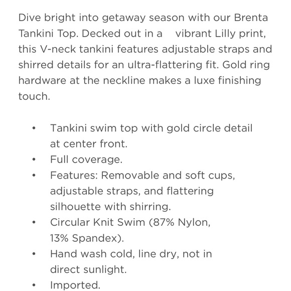 Lilly Pulitzer Brenta tankini top & Lagoon Sarong Hipster Bikini Bottom - Picture 6 of 16